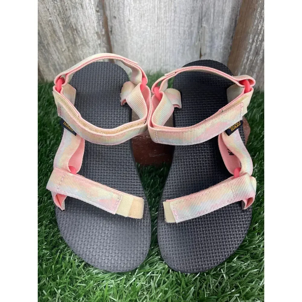Teva Kids Original Universal Sandals Pastel Tie-dye Straps Kids US 1